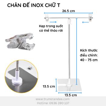 Giá treo inox chữ T